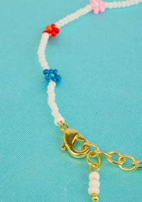 Flower Seed Bead Anklet