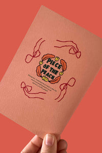 Piece Of The Peach Party Party Party! Card