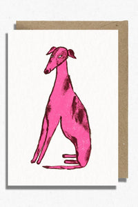 Hot Pink Press Sneaky Pink Dog Greetings Card