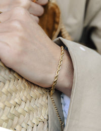 Nordic Muse Gold Rope Twist Bracelet