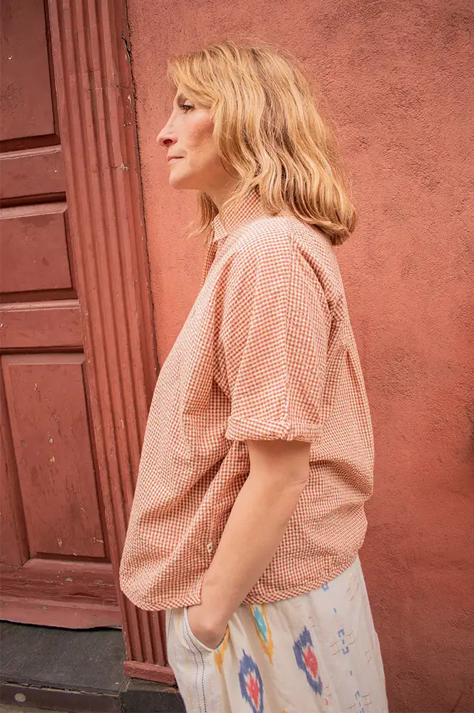 A.P Brown Gingham Shirt - The Mercantile London