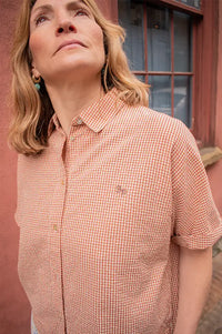 A.P Brown Gingham Shirt - The Mercantile London