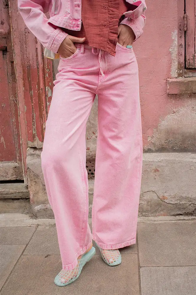 ICHI Mijalla Cameo Pink Jeans - The Mercantile London