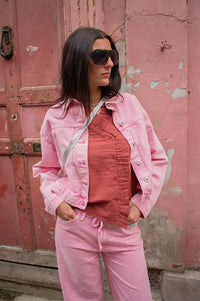 ICHI Mijalla Cameo Pink Jacket - The Mercantile London