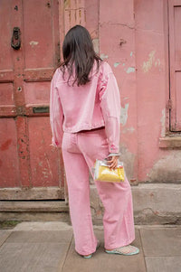 ICHI Mijalla Cameo Pink Jeans - The Mercantile London