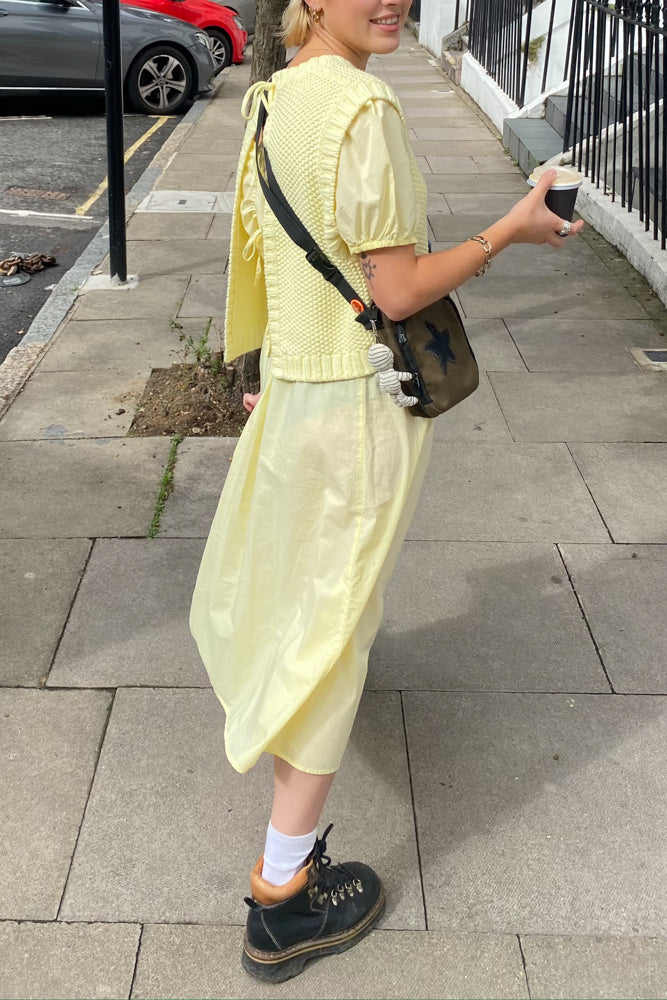 ICHI Falima French Vanilla Dress - The Mercantile London