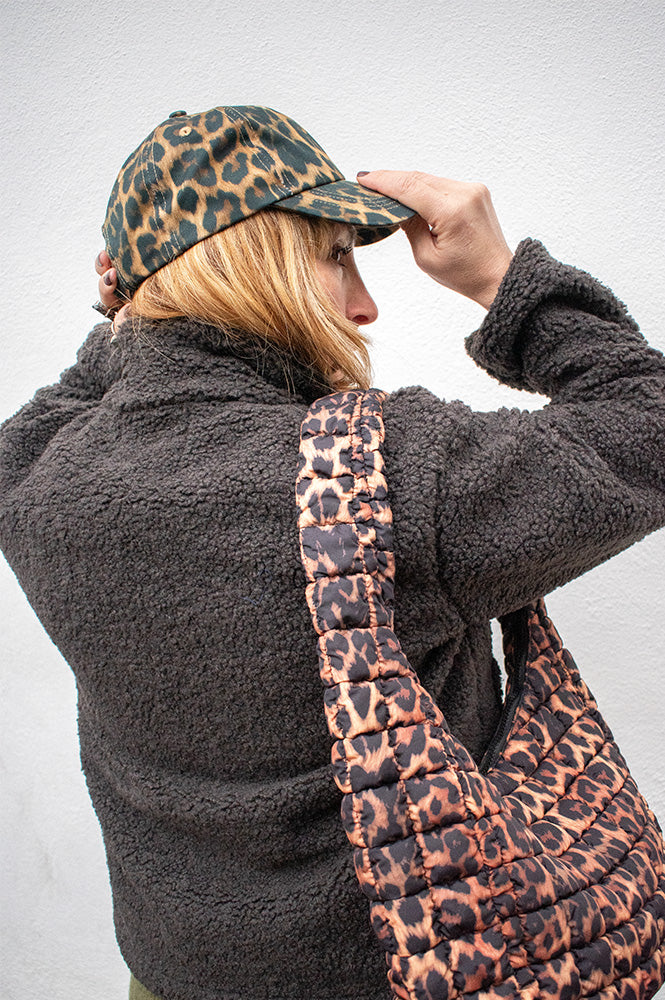 ICHI Ava Leopard Cap