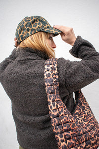 ICHI Ava Leopard Cap