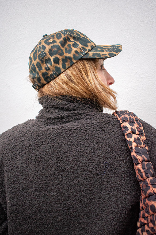 ICHI Ava Leopard Cap