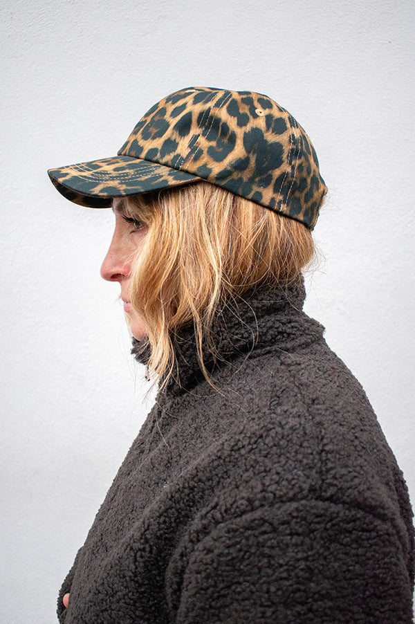 ICHI Ava Leopard Cap