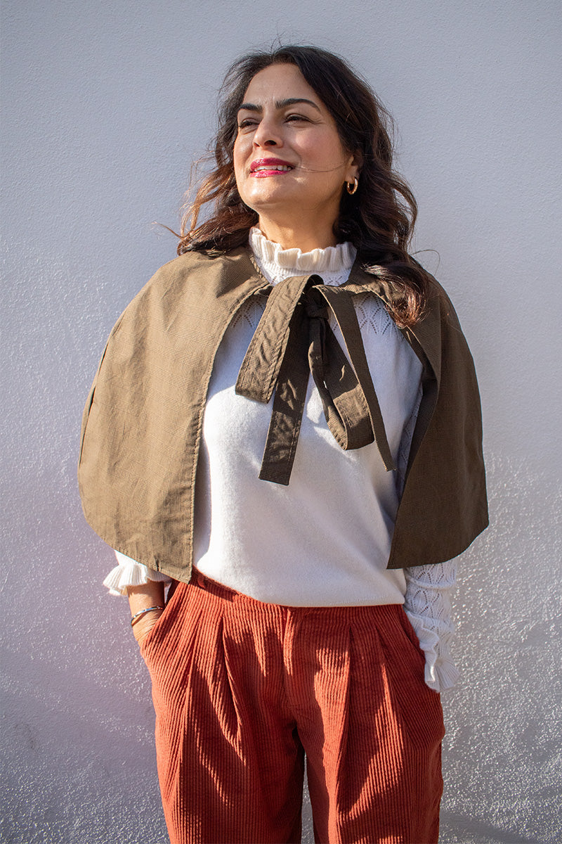 Kate Sheridan Prince Of Wales Canopy Cape - The Mercantile London