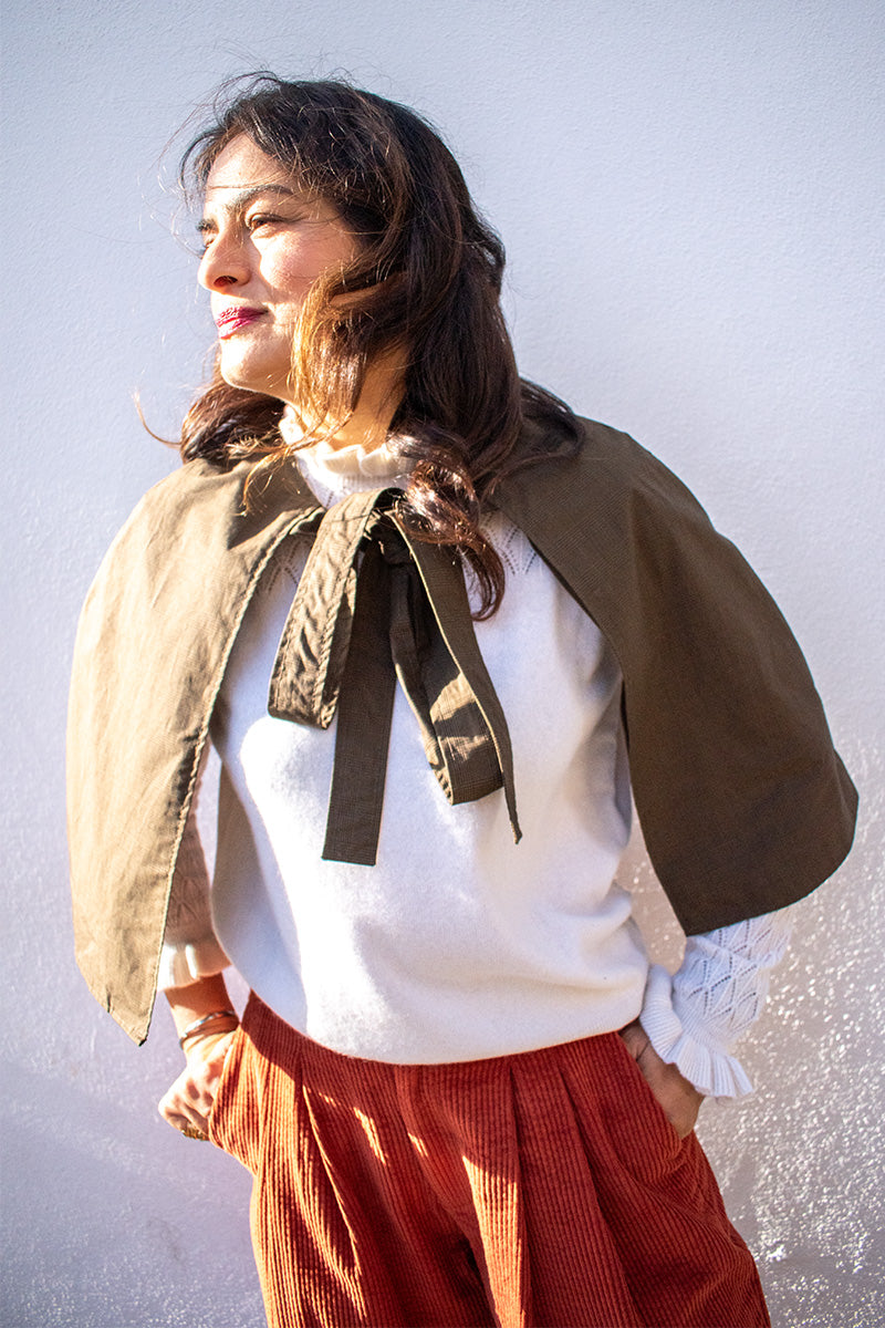 Kate Sheridan Prince Of Wales Canopy Cape - The Mercantile London
