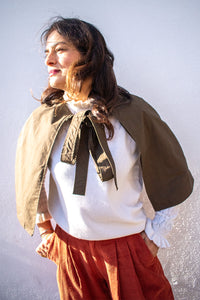 Kate Sheridan Prince Of Wales Canopy Cape - The Mercantile London