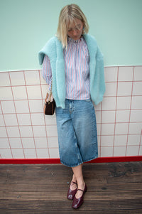 Dr Denim Dace Stream Mid Used Capri Jeans - The Mercantile London