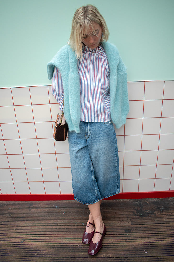 Dr Denim Dace Stream Mid Used Capri Jeans - The Mercantile London