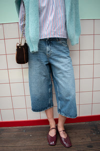 Dr Denim Dace Stream Mid Used Capri Jeans - The Mercantile London