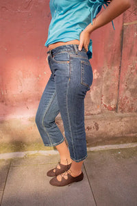 Dr Denim Kaya Capri Dark Retro Vintage Jeans - The Mercantile London