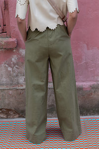 Object Viggo Capulet Olive Trousers - The Mercantile London