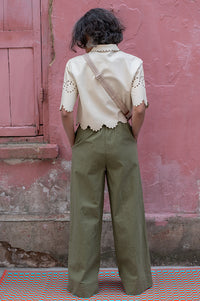 Object Viggo Capulet Olive Trousers - The Mercantile London