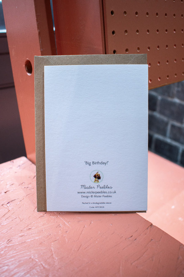 Mister Peebles Big Birthday Card - The Mercantile London