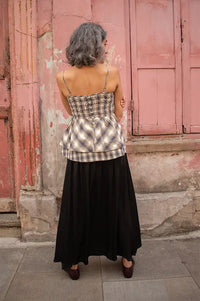 Damson Madder Azalea Cardamon Checked Cami Top