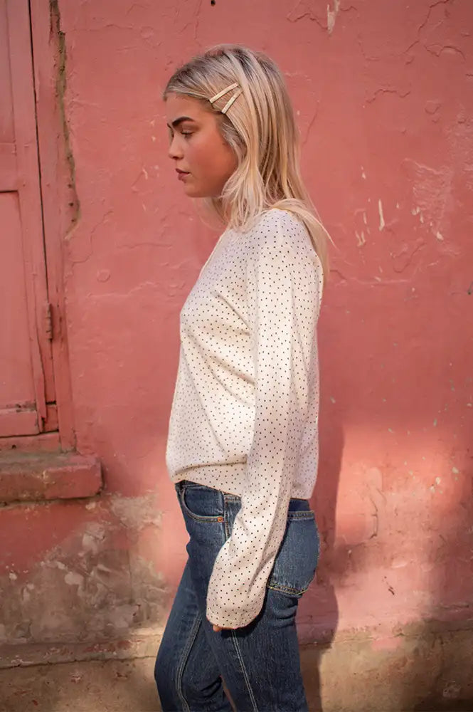 Fransa Malen Polka Dot Cardigan - The Mercantile London