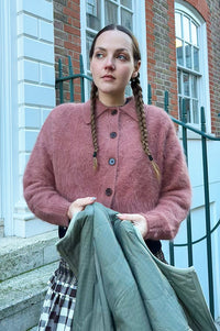 Bellerose Datco Mahogany Angora-Blend Cardigan