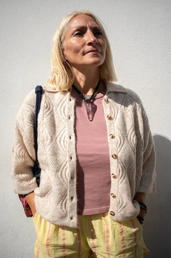 Object Kasia Flora Birch Cardigan