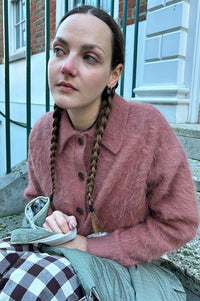 Bellerose Datco Mahogany Angora-Blend Cardigan