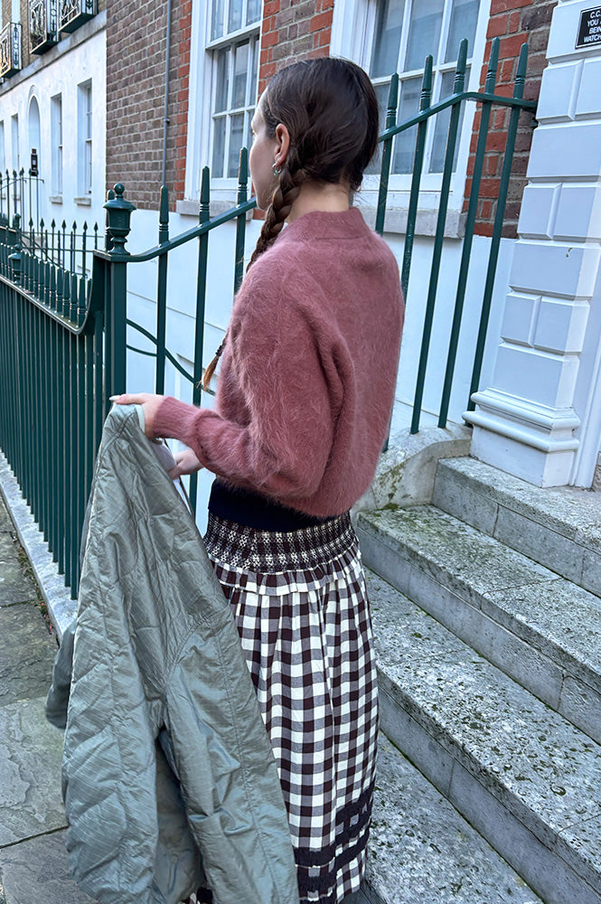 Bellerose Datco Mahogany Angora-Blend Cardigan