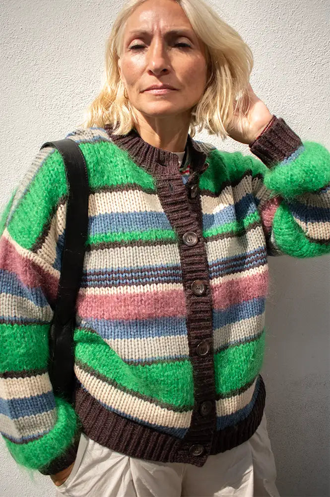 Stella Nova Multicolour Striped Cardigan