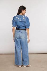 Seventy + Mochi Cassie Embroidered Malibu Top - The Mercantile London