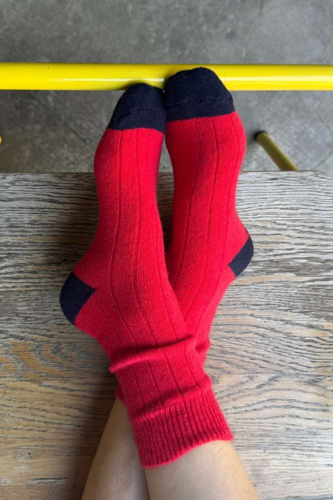Le Bon Shoppe Cashmere Poppy Red Socks