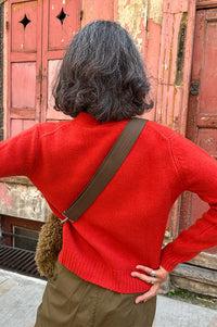 Cash CA Firebrick V-Neck Cardigan - The Mercantile London