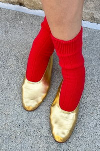 Le Bon Shoppe Cashmere Poppy Red Socks