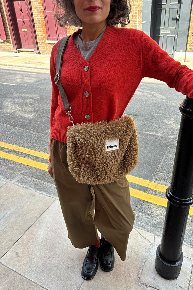 Cash CA Firebrick V-Neck Cardigan - The Mercantile London