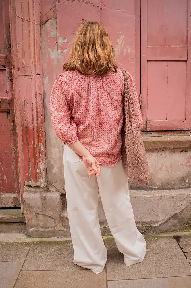M.A.B.E Cassia Pink Blouse - The Mercantile London