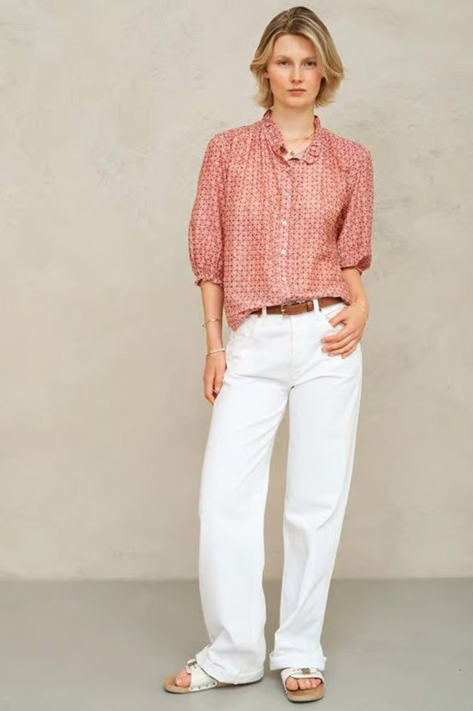 M.A.B.E Cassia Pink Blouse - The Mercantile London