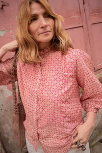 M.A.B.E Cassia Pink Blouse - The Mercantile London