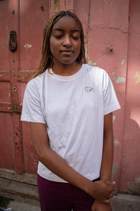 Dedicated Vadstena Cat Pose White T-Shirt - The Mercantile London