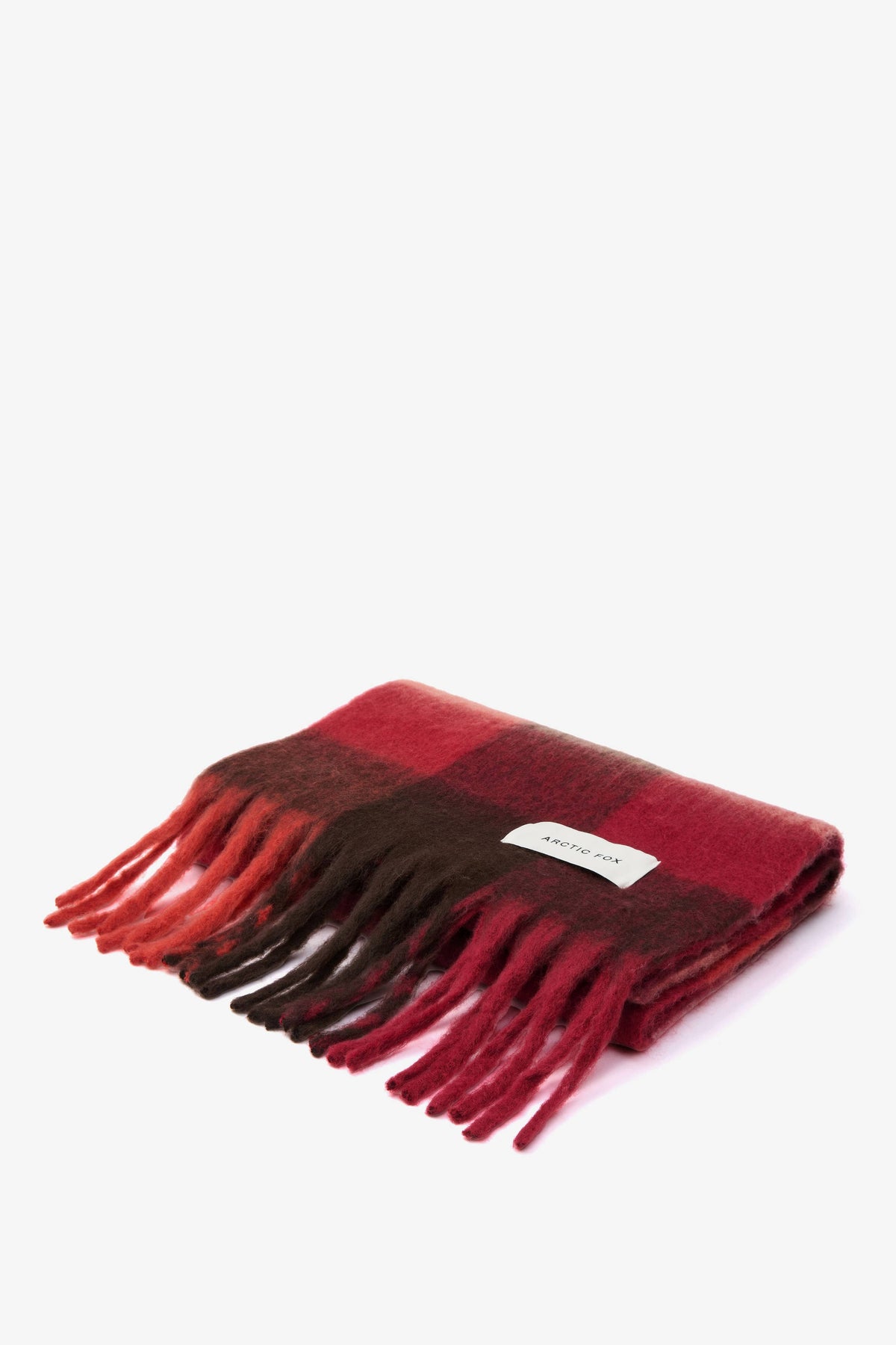 Arctic Fox Reykjavik Burgundy Check Scarf