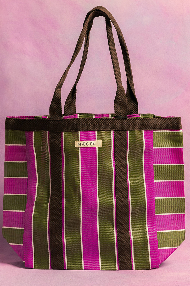 MÆGEN Brown, Olive & Pink Everywhere Bag - The Mercantile London