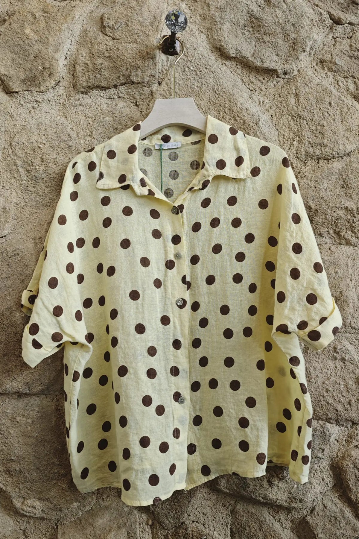 Linen & More Aramillo Polka Dot Blouse