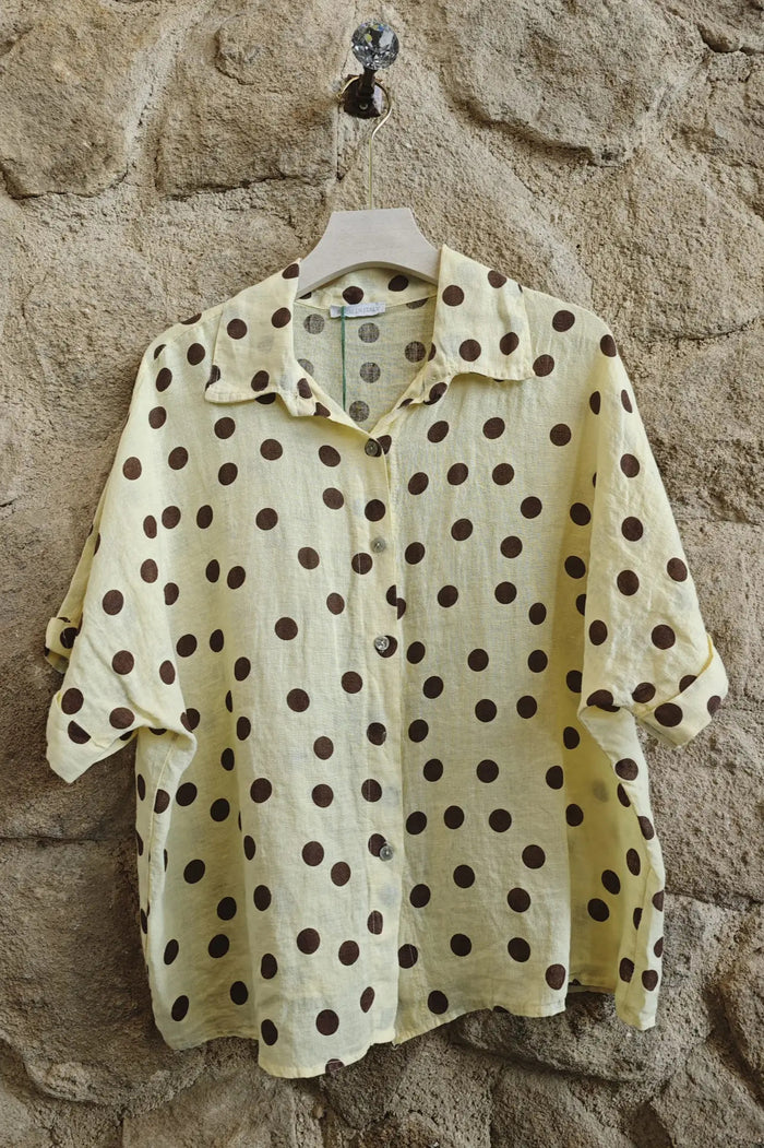 Linen & More Aramillo Polka Dot Blouse