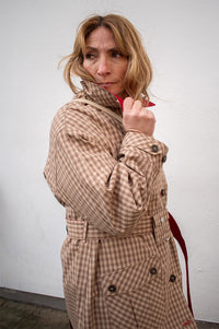 Damson Madder Anja Reversible Shower-Proof Trench Coat