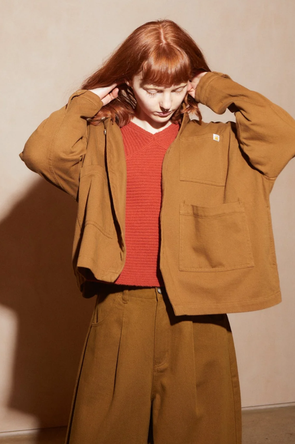 L.F. Markey Oversized Chore Tobacco Jacket