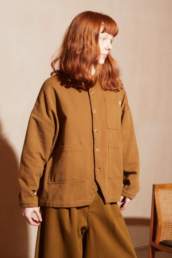L.F. Markey Oversized Chore Tobacco Jacket