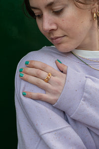 Une A Une Bolivia Cable Ring - The Mercantile London