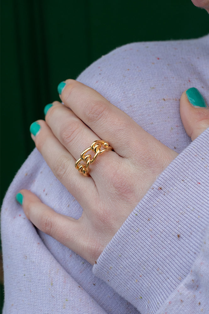 Une A Une Bolivia Cable Ring - The Mercantile London