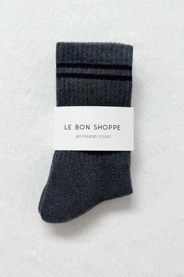 Le Bon Shoppe Boyfriend Charcoal Socks - The Mercantile London
